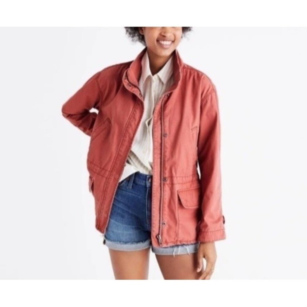 Madewell prospect Utility jacket in spiced rose color size M